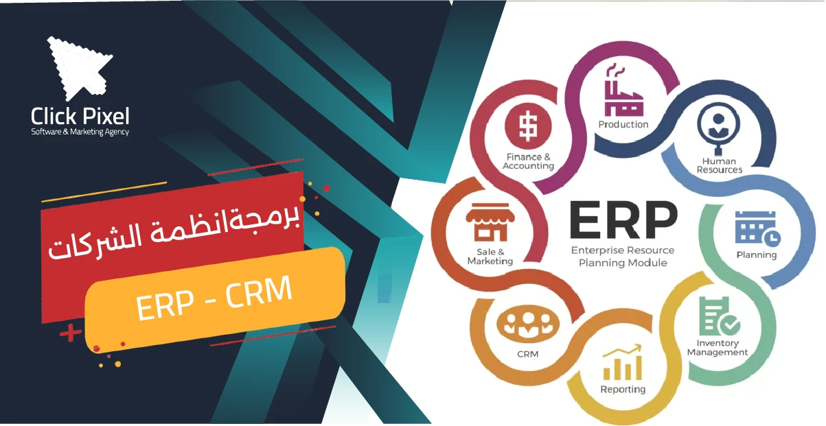 برمجة وتصميم انظمة ادارة الشركات CRM, ERP